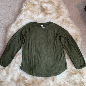 Old Navy plush knit balloon sleeve top NWT